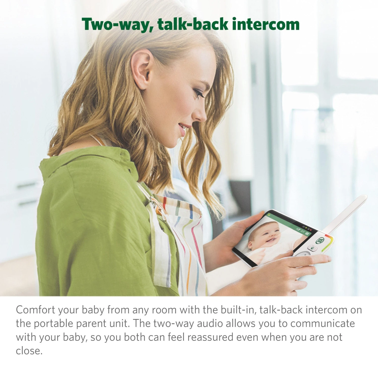 LeapFrog LF915HD 5" Video Baby Monitor With Colour Night Vision - White 13 LeapFrog LF915HD 5" Video Baby Monitor With Colour Night Vision - White - Image 11