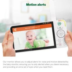 LeapFrog LF915HD 5" Video Baby Monitor With Colour Night Vision - White 28 LeapFrog LF915HD 5" Video Baby Monitor With Colour Night Vision - White -Baby Product leapfrog baby monitors leapfrog lf915hd 5 video baby monitor with colour night vision white 32945097539744