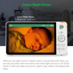 LeapFrog LF920HD 7' Video Baby Monitor With Colour Night Vision - White -Baby Product leapfrog baby monitors leapfrog lf920hd 7 video baby monitor with colour night vision white 32945344315552