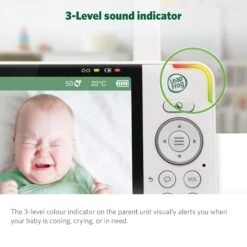 LeapFrog LF920HD 7' Video Baby Monitor With Colour Night Vision - White -Baby Product leapfrog baby monitors leapfrog lf920hd 7 video baby monitor with colour night vision white 32945344741536