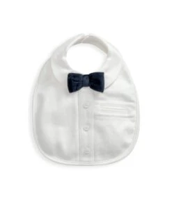 Mamas & Papas Mock Shirt Bib (One Size) - White