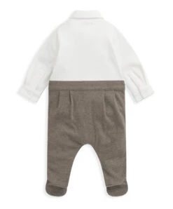 Mamas & Papas All In One Check Waistcoat - Oatmeal -Baby Product mamas papas all in one check waistcoat oatmeal 50306219835733