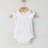 Mamas & Papas White Floral Collar Bodysuit -Baby Product mamas papas all in ones bodysuits white floral collar bodysuit 48522583572821