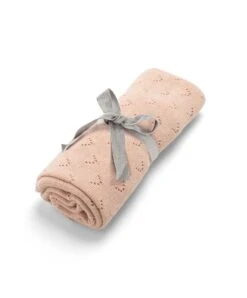 Mamas & Papas Born To Be Wild - Pink Pointelle Blanket