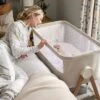 Mamas & Papas Lua Bedside Crib - Fawn -Baby Product mamas papas bedside sleeping lua bedside crib beige 33751449338016