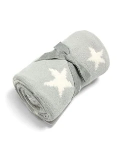 Mamas & Papas Chenille Blanket - Grey Star