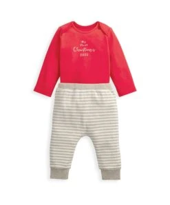 Mamas & Papas Christmas Bodysuit & Reindeer Legging Set -Baby Product mamas papas christmas reindeer bodysuit legging set 50857485959509