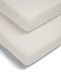 Mamas & Papas Cotton Essentials Cotbed Fitted Sheets (2 Pack) - Cream
