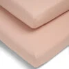 Mamas & Papas Cotton Essentials Cotbed Fitted Sheets (2 Pack) - Terracotta