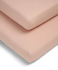Mamas & Papas Cotton Essentials Cotbed Fitted Sheets (2 Pack) - Terracotta