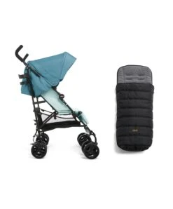 Mamas & Papas Cruise Buggy & Footmuff Bundle - Bluebell/Black