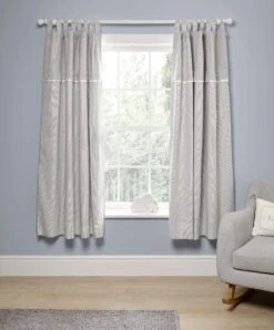 Mamas & Papas Welcome To The World Curtains (132 X 160) - Grey