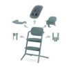 Cybex LEMO 4-in-1 Highchair Set - Stone Blue 2 Cybex LEMO 4-in-1 Highchair Set - Stone Blue -Baby Product mamas papas cybex lemo 4 in 1 highchair set stone blue 51263437373781