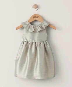 Mamas & Papas Metallic Frilled Dress