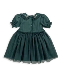 Mamas & Papas Embroidered Mesh Dress - Green -Baby Product mamas papas embroidered mesh dress green 50857298592085