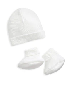 Mamas & Papas Fine Knit Hat & Booties Set (2 Piece) -Baby Product mamas papas fine knit hat booties set 2 piece 50293353120085