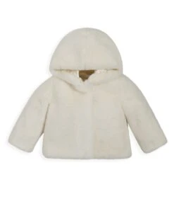 Mamas & Papas Cream Faux Fur Coat -Baby Product mamas papas jackets coats cream faux fur coat 33150708285600