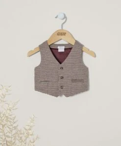 Mamas & Papas Dogtooth Waistcoat -Baby Product mamas papas jackets coats dogtooth waistcoat 33150796955808