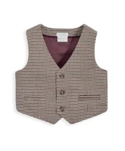 Mamas & Papas Dogtooth Waistcoat -Baby Product mamas papas jackets coats dogtooth waistcoat 33150797185184