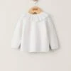 Mamas & Papas Frill Collar Jumper - Cream