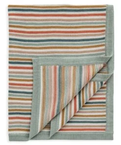 Mamas & Papas Knitted Blanket - Multi Stripe -Baby Product mamas papas knitted blanket multi stripe 30479198912672