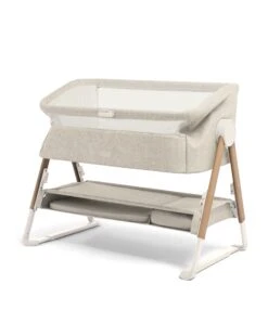 Mamas & Papas Lua Bedside Crib - Fawn -Baby Product mamas papas lua bedside crib beige 33530316325024