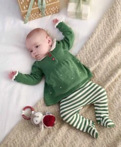 Mamas & Papas Christmas Elf Knit Top & Leggings