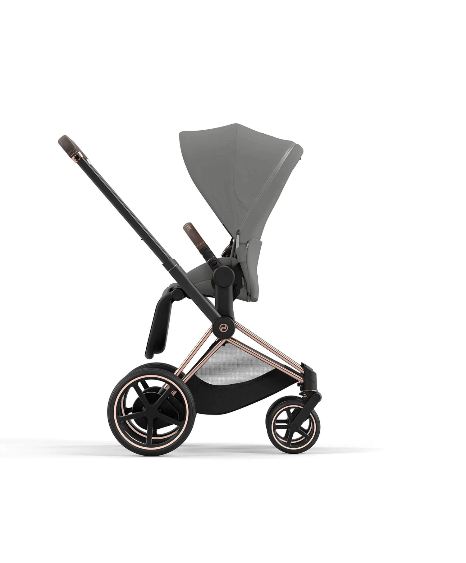Mamas & Papas Cybex EPriam 3 Piece Complete Pushchair Bundle - Rose Gold / Sepia Black 9 Mamas & Papas Cybex EPriam 3 Piece Complete Pushchair Bundle - Rose Gold / Sepia Black - Image 7