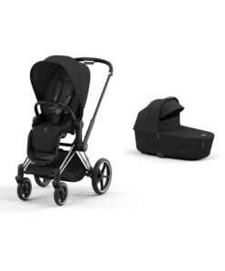 Mamas & Papas Cybex Priam 3 Piece Complete Pushchair Bundle - Chrome / Sepia Black
