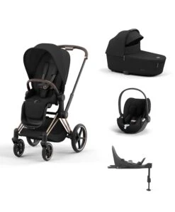 Mamas & Papas Cybex Priam 5 Piece Complete Pushchair Bundle - Rose Gold / Sepia Black