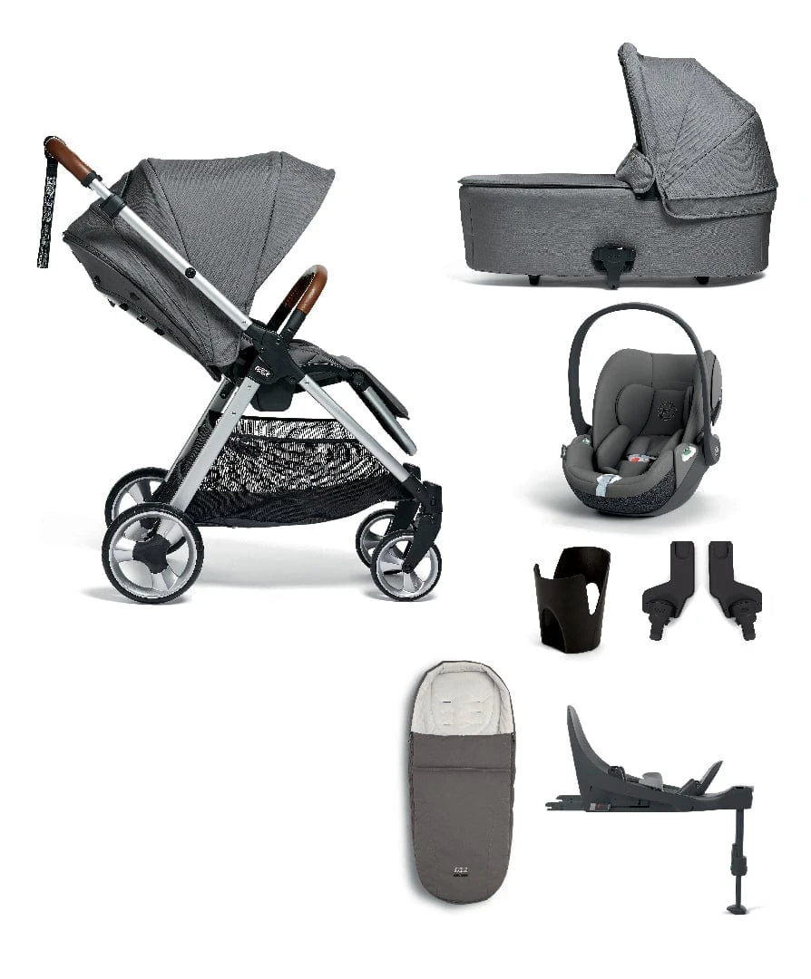 Mamas & Papas FlipXT² 7 Piece Complete Pushchair Bundle With Cybex Cloud T Car Seat & Base - Fossil Grey 3 Mamas & Papas FlipXT² 7 Piece Complete Pushchair Bundle With Cybex Cloud T Car Seat & Base - Fossil Grey