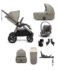 Mamas & Papas Ocarro 8 Piece Complete Bundle Including Cloud T Car Seat And Base In Everest