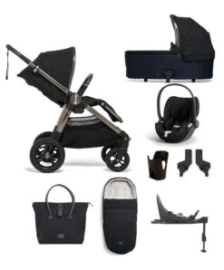 Mamas & Papas Ocarro Pushchair Bundle With Cloud T Car Seat & Base (8 Pieces) - Navy Classic