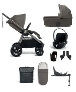 Mamas & Papas Ocarro Complete Pushchair Bundle With Cybex Cloud T Car Seat (8 Pieces) - Phantom