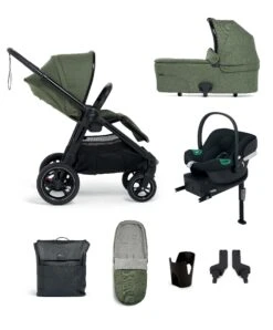 Mamas & Papas Ocarro Pushchair Bundle With Cybex Aton B2 Car Seat & Base (7 Pieces) - Juniper
