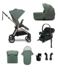 Mamas & Papas Strada Pushchair Bundle With Aton B2 Car Seat & Base (7 Pieces) - Ivy
