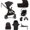 Mamas & Papas Strada Pushchair Bundle With Cloud T Car Seat & Base - Black Diamond -Baby Product mamas papas pushchairs strada 8 piece complete bundle including cloud t car seat and base in black diamond 49681705337173