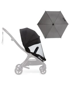 Mamas & Papas Universal Parasol & Airo Sunshield And Insect Net - Grey