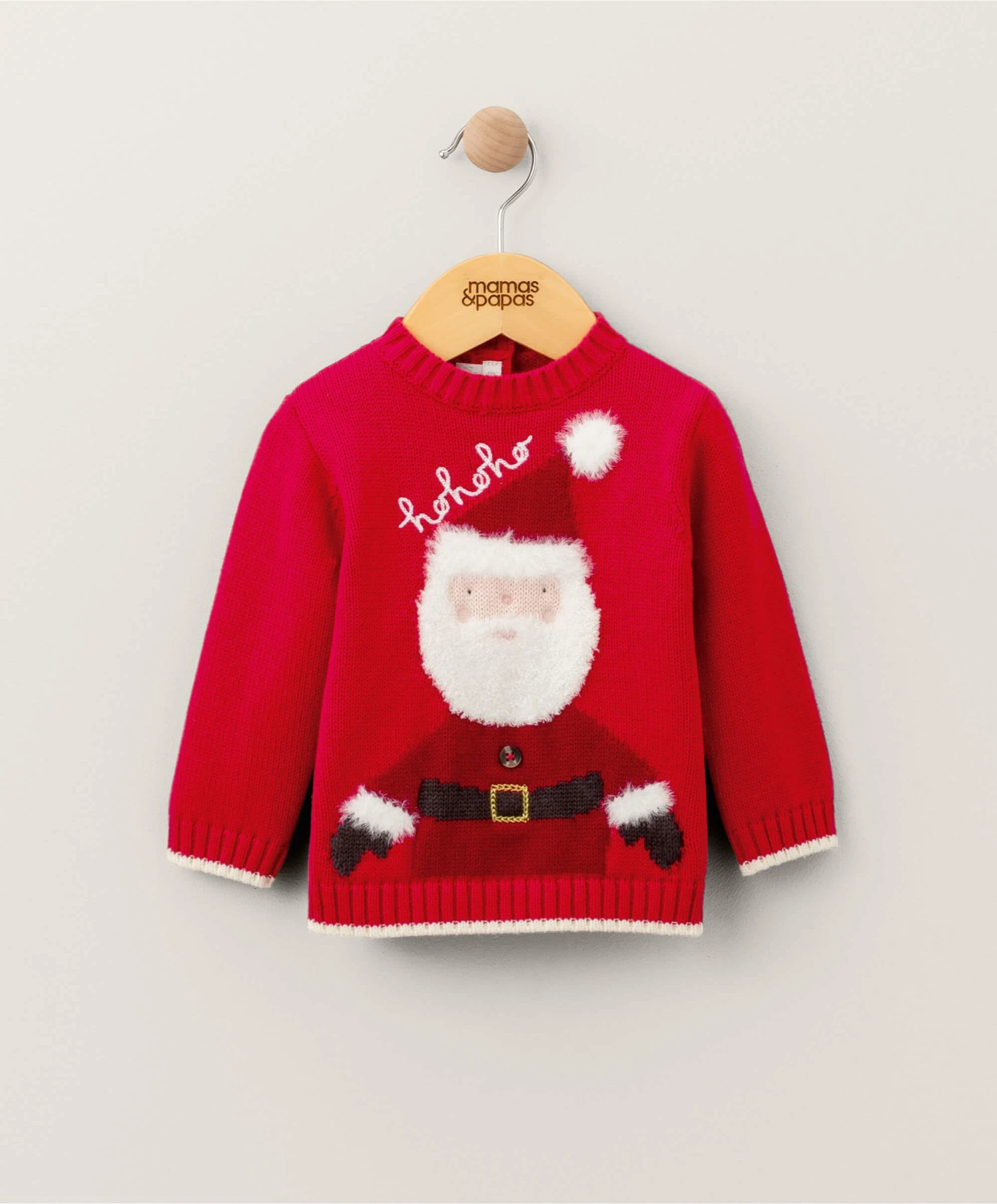 Mamas & Papas Santa Christmas Jumper 4 Mamas & Papas Santa Christmas Jumper - Image 2
