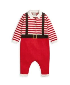 Mamas & Papas Santa Knitted Christmas Romper -Baby Product mamas papas santa knitted christmas romper 50857458041173