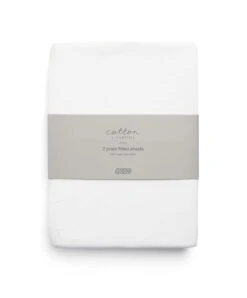 Mamas & Papas Carrycot/Large Moses Fitted Sheets (2 Pack)