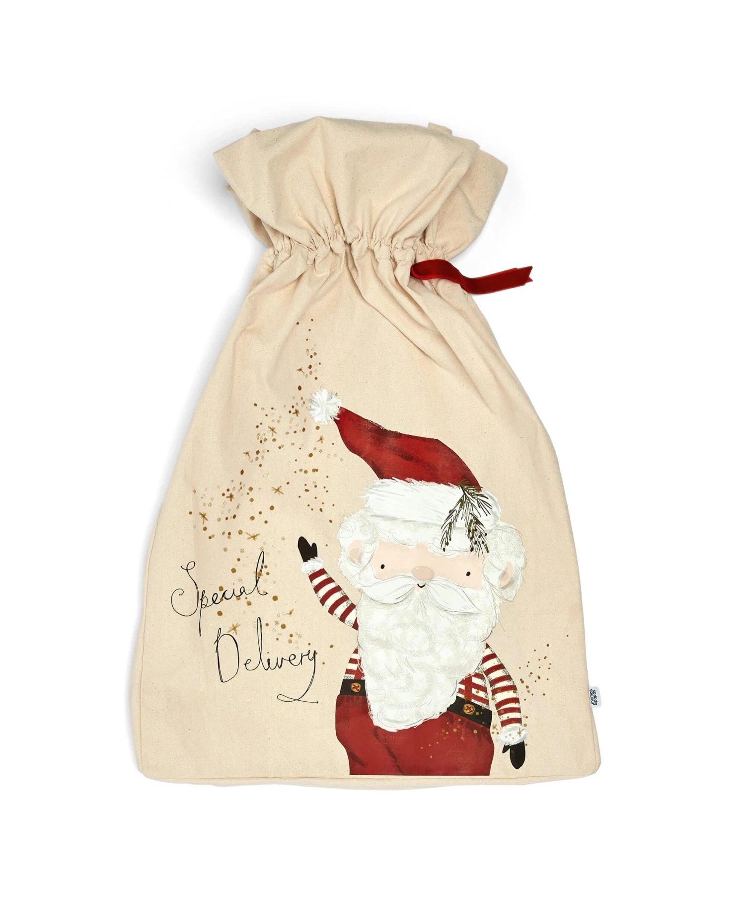 Mamas & Papas Large Calico Christmas Sack 5 Mamas & Papas Large Calico Christmas Sack - Image 3
