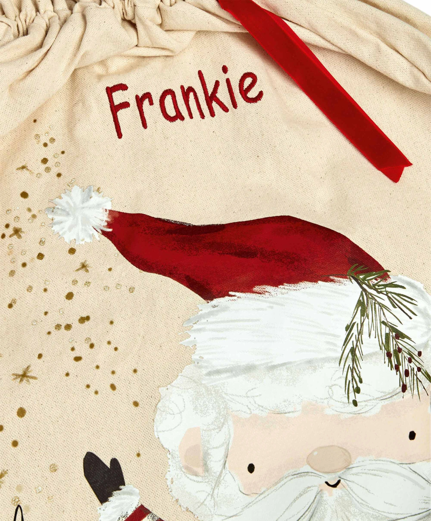 Mamas & Papas Large Calico Christmas Sack 7 Mamas & Papas Large Calico Christmas Sack - Image 5