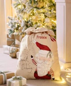 Mamas & Papas Large Calico Christmas Sack