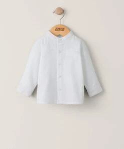 Mamas & Papas Twill Longsleeved Shirt - White