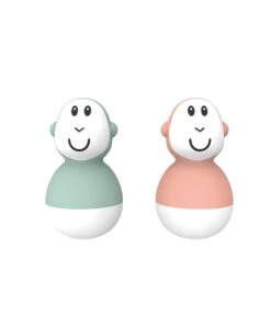 Matchstick Monkey Mint Green & Dusty Pink Wobblers
