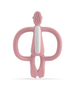 Matchstick Monkey Original Teething Toy In Dusty Pink -Baby Product matchstick monkey teethers matchstick monkey original teething toy in dusty pink 49027369533781