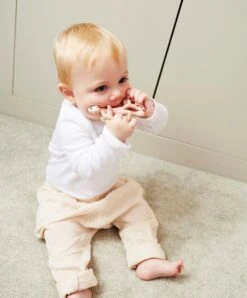 Matchstick Monkey Original Teething Toy In Dusty Pink -Baby Product matchstick monkey teethers matchstick monkey original teething toy in dusty pink 49027369566549