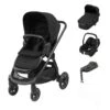 Maxi-Cosi Adorra² Luxe Pushchair Bundle With CabrioFix I-Size (4 Pieces) - Twillic Black