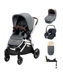 Maxi-Cosi Adorra² Luxe Pushchair Bundle With Pebble 360 Pro (5 Pieces) - Twillic Grey